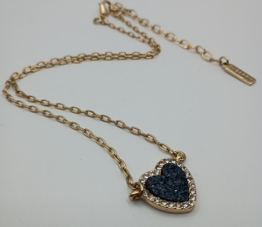 Sugarfix Gold-Tone Double Strand Heart Necklace